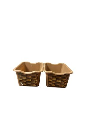 (2) Step 2 Brown Basket Bin